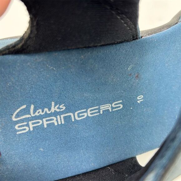 Clarks Mira Bay Women Clarks Women\'s Sporty Blue Leather Slingback Sandals Size 10 Casual Summer